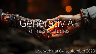 Generativ AI for master studies [upl. by Conrade]