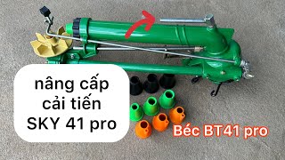 Béc BT41 pro  Béc tưới phun mưa ĐỀU ĐẪM có 4 tia nước và thêm nhiều cải tiến ưu việt từ SKY 41 pro [upl. by Corydon808]