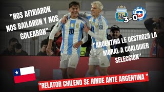 Relator Chileno rendido ante la Scaloneta Argentina vs Chile 30 [upl. by Esinrahc]