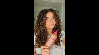 LOREAL PARIS ELIVE DREAM LENGTHS 8SECOND WONDER WATER REVIEW ON CURLY HAIR [upl. by Ordisi]