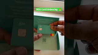 Review N26 card Unboxing  Aqua Card N26 SmartBest Bank Accounts in Germany for expats amp students [upl. by Beckman787]