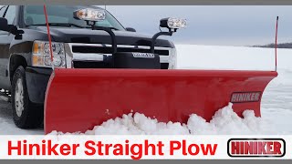 Hiniker Straight Blade Snowplow  HeavyDuty FullTripSteel Plow  2000 Series Snowplows [upl. by Faxon]