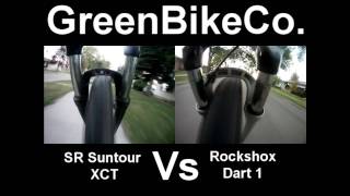 SR Suntour XCT VS RockShox Dart 1 [upl. by Kenay]