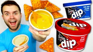 Doritos just released DIPS Honest Review NEW Spicy Nacho Dip  Cool Ranch Jalapeño [upl. by Skinner]