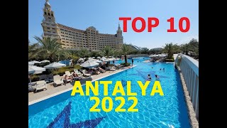 TOP 10 BEST 5 STAR ALL INCLUSIVE RESORT ANTALYA TURKEY 2022 [upl. by Adekam]