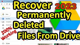 Recover Permanently Deleted Files From Google Drive Recover Photos From Google Drive [upl. by Zap179]