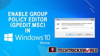 How to Enable gpeditmsc In Windows 10 Home edition [upl. by Hoopen]