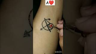 A♥️ tattoo design shorts trending trending tattoo drawing new amazing art [upl. by Gothurd285]