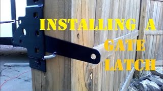 How to Install a Gate Latch [upl. by Halle]