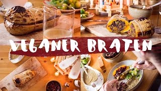 Veganes Weihnachtsessen Butternussbraten amp Plantbased Gravy [upl. by Plossl]