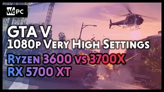 AMD Ryzen 3600 vs 3700X  RX 5700 XT  GTA V  Ultra Settings  WePC Gaming Benchmark [upl. by Carnay]