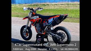 KTM Supermotard 450 SMR Supermoto 2008 READY TO RACE GEEN KENTEKEN [upl. by Llehsar]