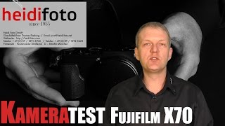 Fujifilm X 70 review Handson test german  deutsch [upl. by Atiseret]