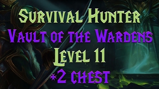 MYTHIC LVL 11 Vault of the Wardens 2 Chest  715 Survival Hunter PoV [upl. by Alekim]