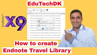 Endnote Tutorial  How to create Endnote Travelling Library in Word  EduTechDK [upl. by Rushing]