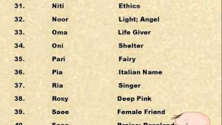 Cute Baby Girl Names With Meanings [upl. by Annawal]