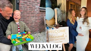 LEVV GAAT TRAKTEREN OP SCHOOL amp BABYSHOWER  Weekvlog✨ [upl. by Eidde]