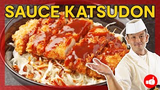 Japans BEST Katsudon  Crispy Pork Sauce Katsudon [upl. by Aihsined]