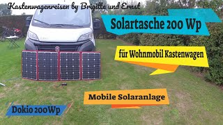 Solartasche 200W Solar für Wohnmobile Kastenwagen und Camping Autark mit mobiler Solaranlage [upl. by Geldens]