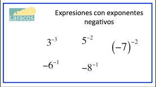 Cómo simplificar expresiones con exponentes negativos [upl. by Rafaelof]