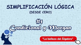 Simplificacion Logica 18  Implicacion logica Leyes de morgan y más DESDE CERO [upl. by Torrence]