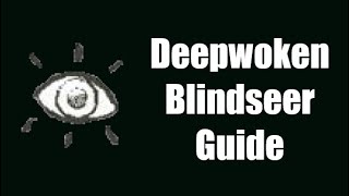 How to get Blindseer I Deepwoken Guide [upl. by Doreen667]