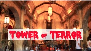 Disneys Tower of TERROR Waiting Area walkthru Hollywood Studios FL [upl. by Latimore377]