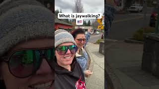 What is jaywalking 🇺🇸 usa americans car driving [upl. by Frager]