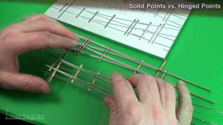 Building A Turnout Step 3  Hinged vs Fixed Points [upl. by Rochella]