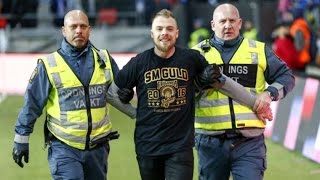 Frölundaspelare pitchar på Gamla Ullevi [upl. by Lrae]