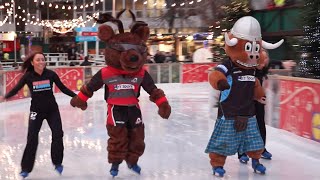 Mascot Ice Skating Race  1872 Scottish Cup [upl. by Dolloff856]