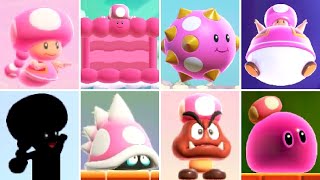 Super Mario Bros Wonder  All Special Toadette Transformations [upl. by Aubert]