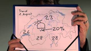 Nationalfeiertag Schweiz Wie wird das Wetter am 1 August [upl. by Aniuqaoj]