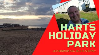 HARTS HOLIDAY PARK  Leysdown on Sea  Isle of Sheppey BRONZE CARAVAN and PARK REVIEW  on a Budget [upl. by Schifra65]