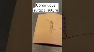 Continuous suture surgeon sutureremoval medstudent medschool plasticsurgery dermatology [upl. by Vary501]