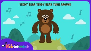 Teddy Bear Teddy Bear Turn Around  The Kiboomers Preschool Songs amp Nursery Rhymes for Kids [upl. by Bigg]