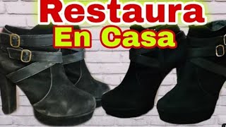 Como Limpiar y RESTAURAR tus BOTAS o zapatos de GAMUZA en casa [upl. by Hodosh]