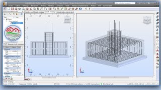 شرح تسليح semelle Isolée de double nappe على برنامج Robot Structural Analysis Professional 2014 [upl. by Atiloj180]