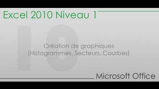 Formation Excel  Partie 10  Création de graphiques Histogrammes Secteurs Courbes [upl. by Ainesey872]