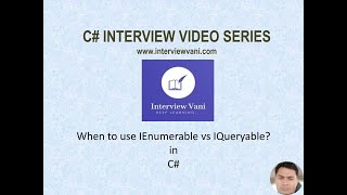 When to use IEnumerable vs IQueryable [upl. by Nimzaj]