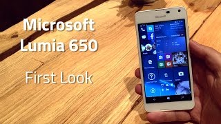 Microsoft Lumia 650 First Look [upl. by Adamson]