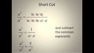 Dividing Monomials Simplifying Math [upl. by Anitel15]