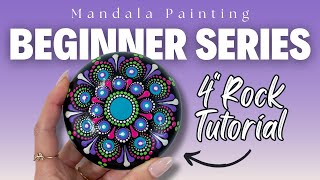 Beginner Series  Dot Art Mandala Tutorial For Beginners [upl. by Eymaj]