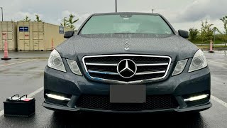 2013 MERCEDES BENZ E350  easy battery H7 replacement  W212 All about carz  cars [upl. by Rusty]