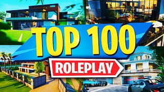 TOP 100 Best ROLEPLAY Maps In Fortnite Creative  Fortnite Roleplay Map CODES 2022 [upl. by Ramalahs]