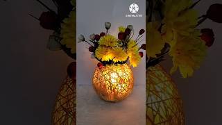 how to make 2 in 1 beautiful flowers lighting lam 😍❤️ at home diy craft home made [upl. by Gehlbach]