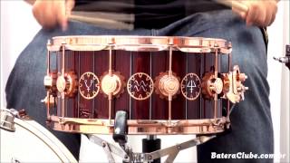 Caixa DW Neil Peart Signature Time Machine Tour 14x65quot Snare Sound Check [upl. by Yssenhguahs]