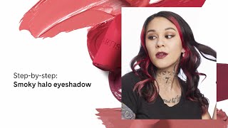 Stepbystep Smoky halo eyeshadow [upl. by Alyworth]