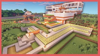 MINECRAFT CONSTRUCCIONES PRO  Hago un campo de trigo como en las PELÍCULAS 🍿⭐ [upl. by Keisling]