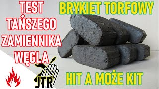 Brykiet torfowy zamiennik węgla tanie ogrzewanie domu w piecu MPM DS 14 [upl. by Amihsat543]